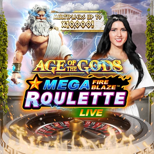 Mega Fire Blaze Age of the Gods Roulette Live